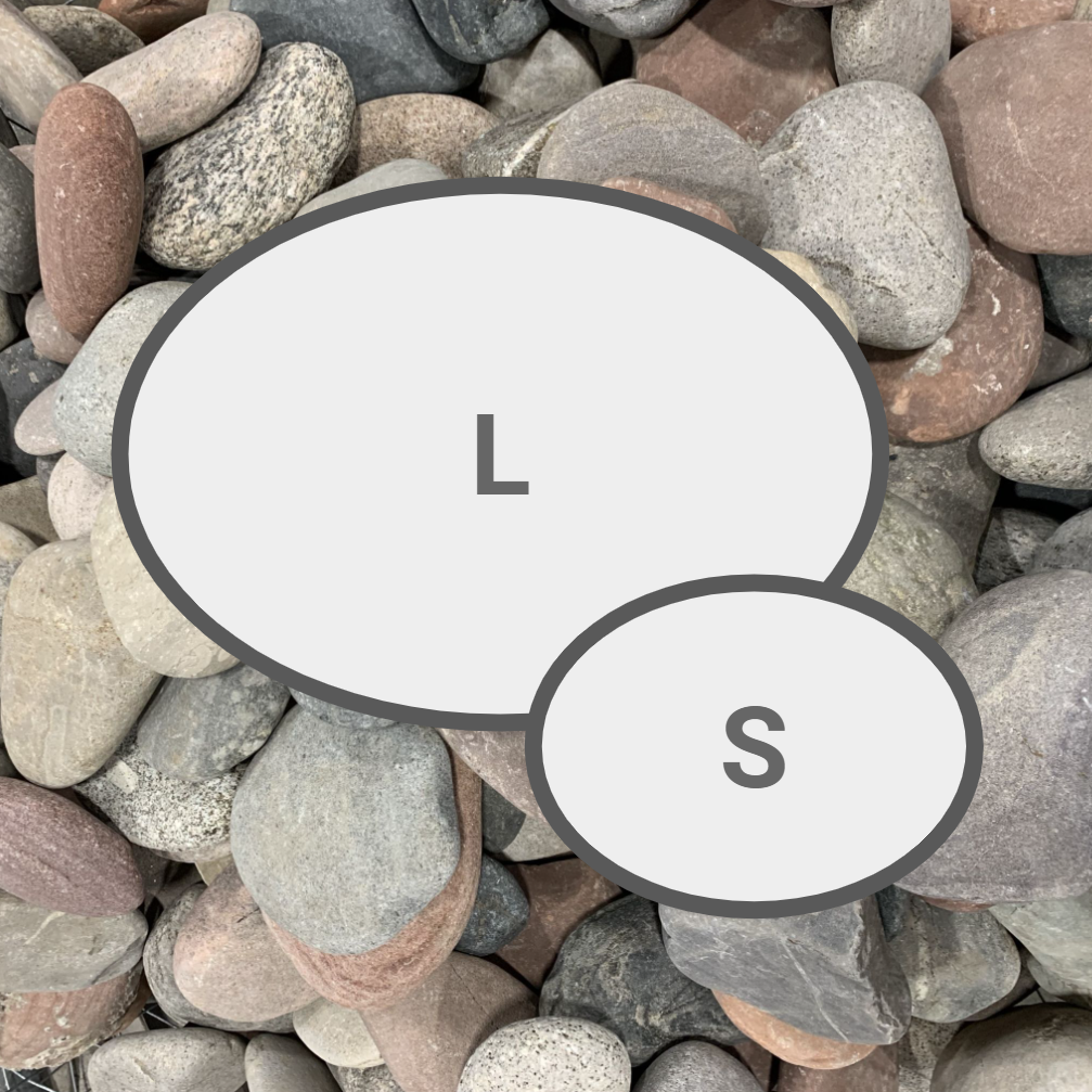 Combo: 1 Large & 1 Small Custom Engraved Stone