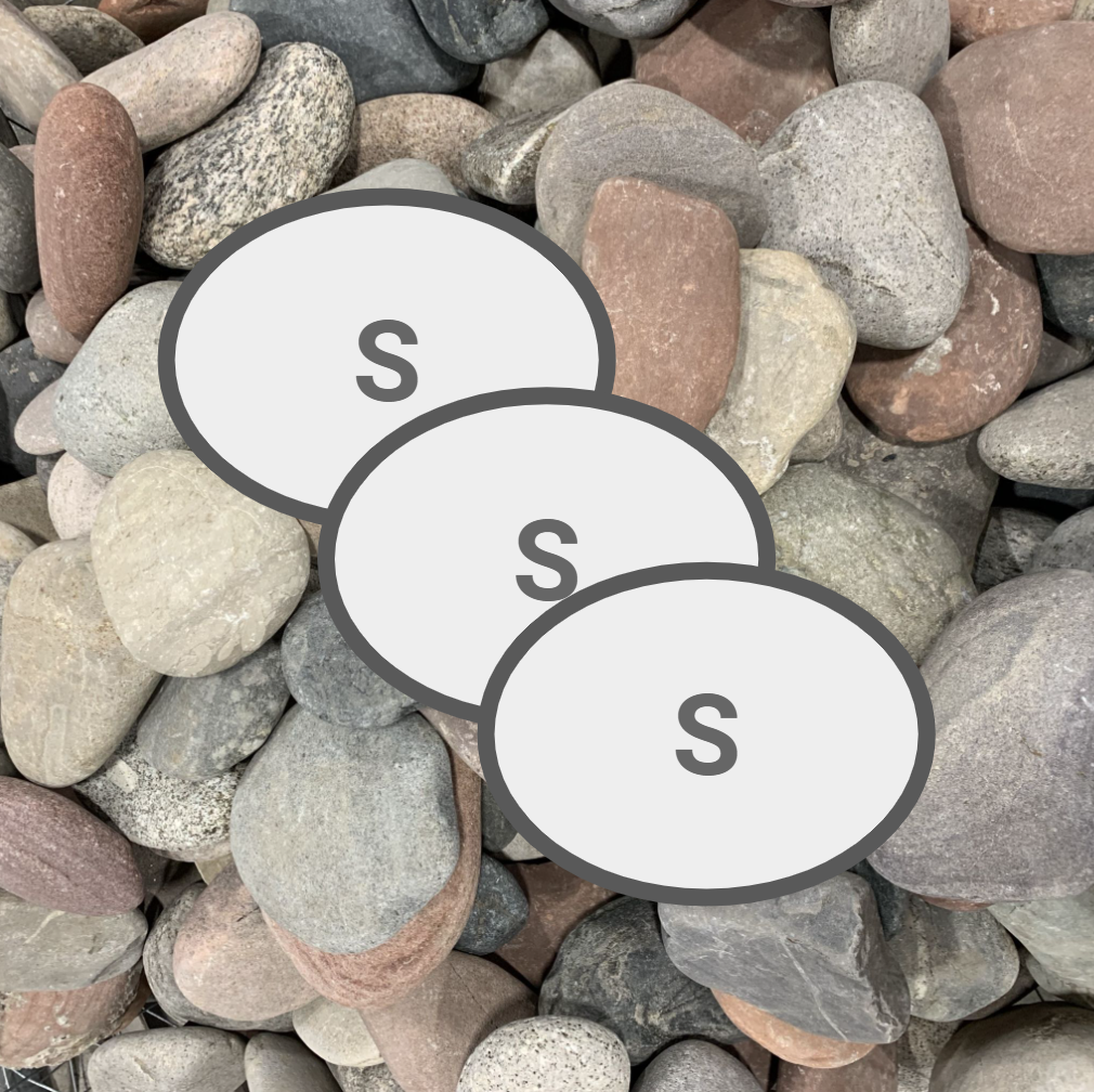 Combo: 3 Small Custom Engraved Stones