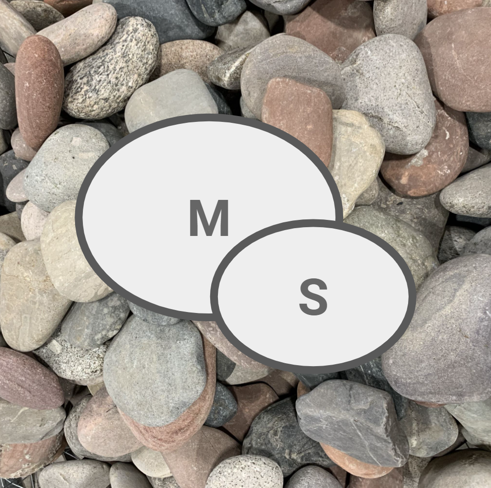 Combo: 1 Medium & 1 Small Custom Engraved Stone