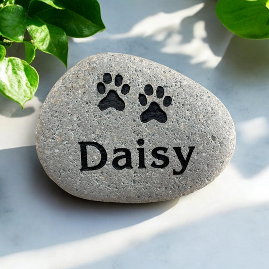 Pet Stone Memorial All Natural River Rock