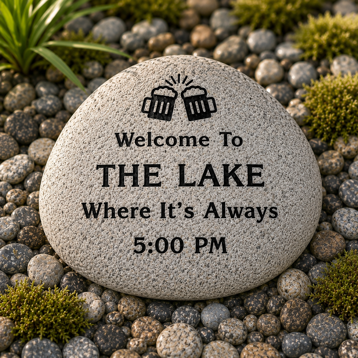 X Large: +11" Custom Engraved Natural Stone Decor