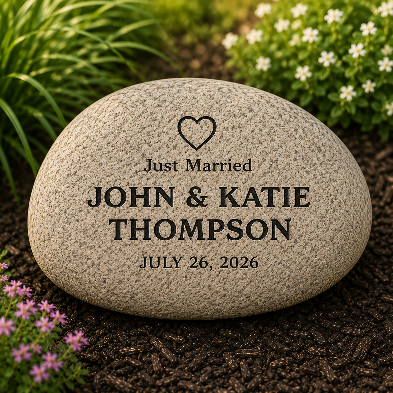 X Large: +11" Custom Engraved Natural Stone Decor