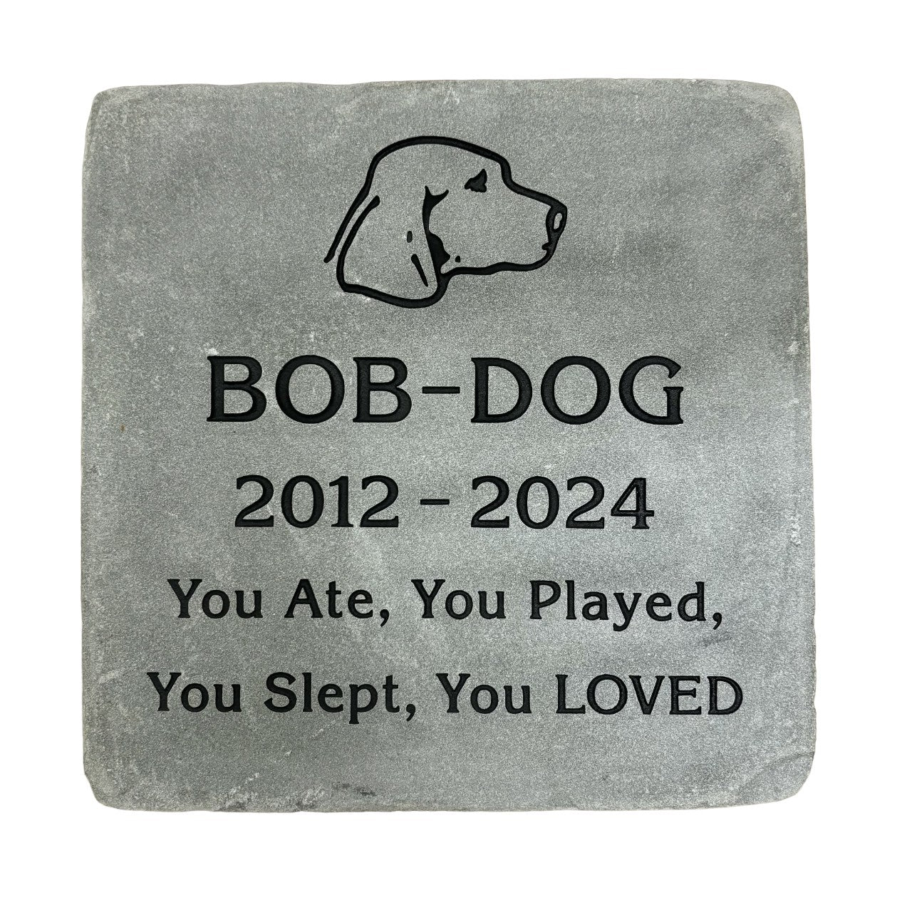 12x12 Personalized authentic Pet Headstone, goat farm tombstone Laser Engraved on the Grave Marker, monument, plaque, memorial, garden stone