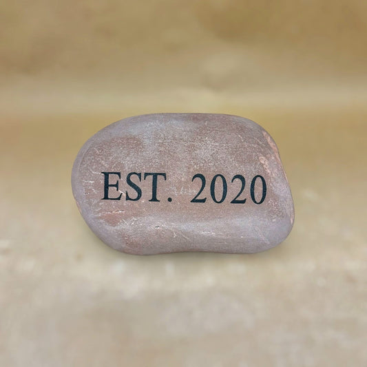 4-6" Custom Engraved Natural Stone Decor