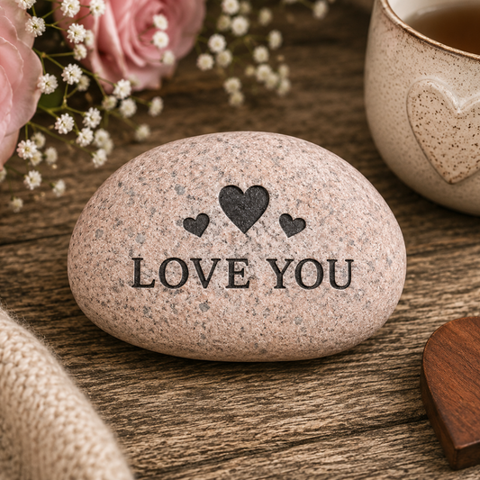 Small Custom Engraved Natural Stone, Decor
