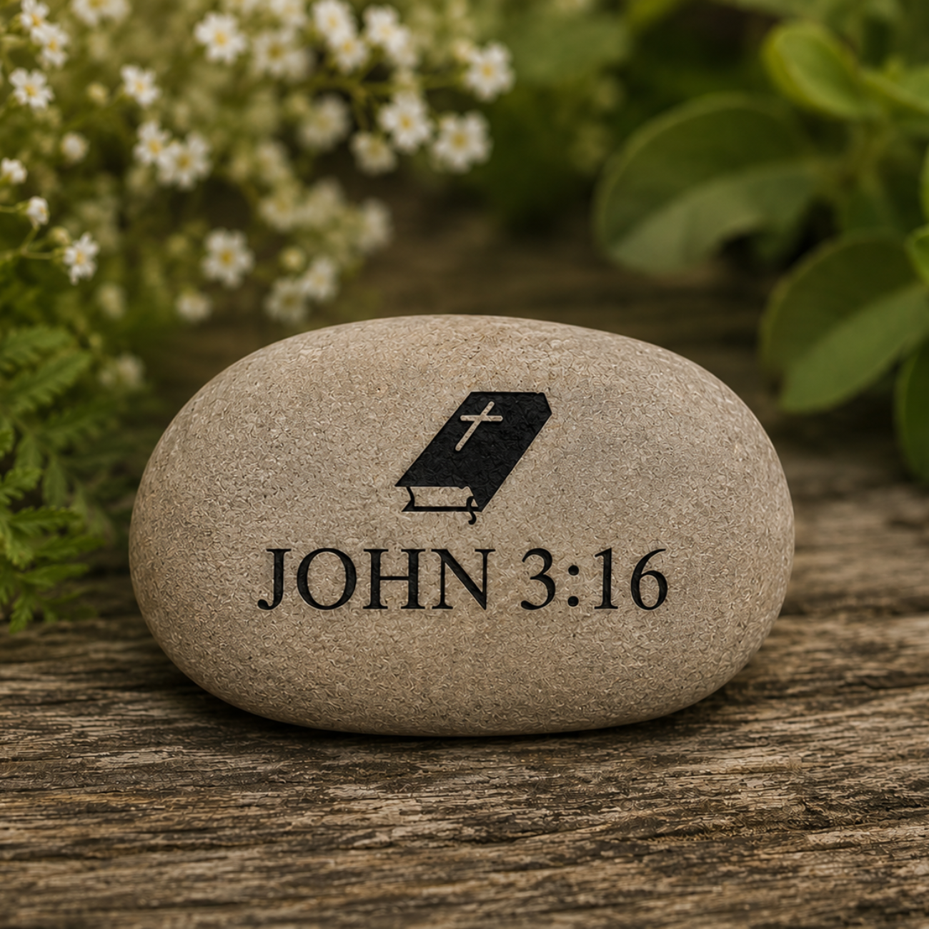 Small Custom Engraved Natural Stone, Decor