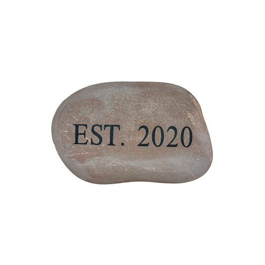 4-6" Custom Engraved Natural Stone Decor